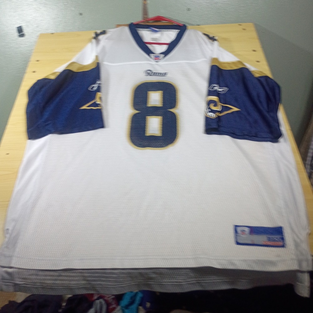 Reebok NFL Jersey Men 2XL White St. Louis Rams Sam Bradford 8 Mesh - Picture 4 of 9